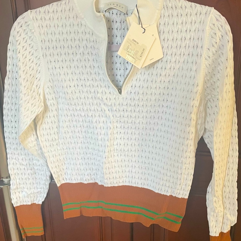 Sandro Paris knitted long sleeve top